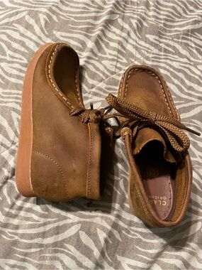 Clarks Originals Brown Leather Wallabee Shoes